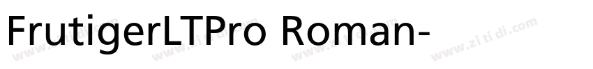 FrutigerLTPro Roman字体转换